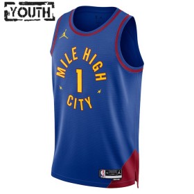 Dječji NBA Dres Denver Nuggets Michael Porter JR 1 Jordan 2022-23 Statement Edition Plava Swingman